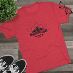 Red shirt displaying Live Free logo
